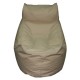 Chaise Lounge - Beige with Cream piping Polyester